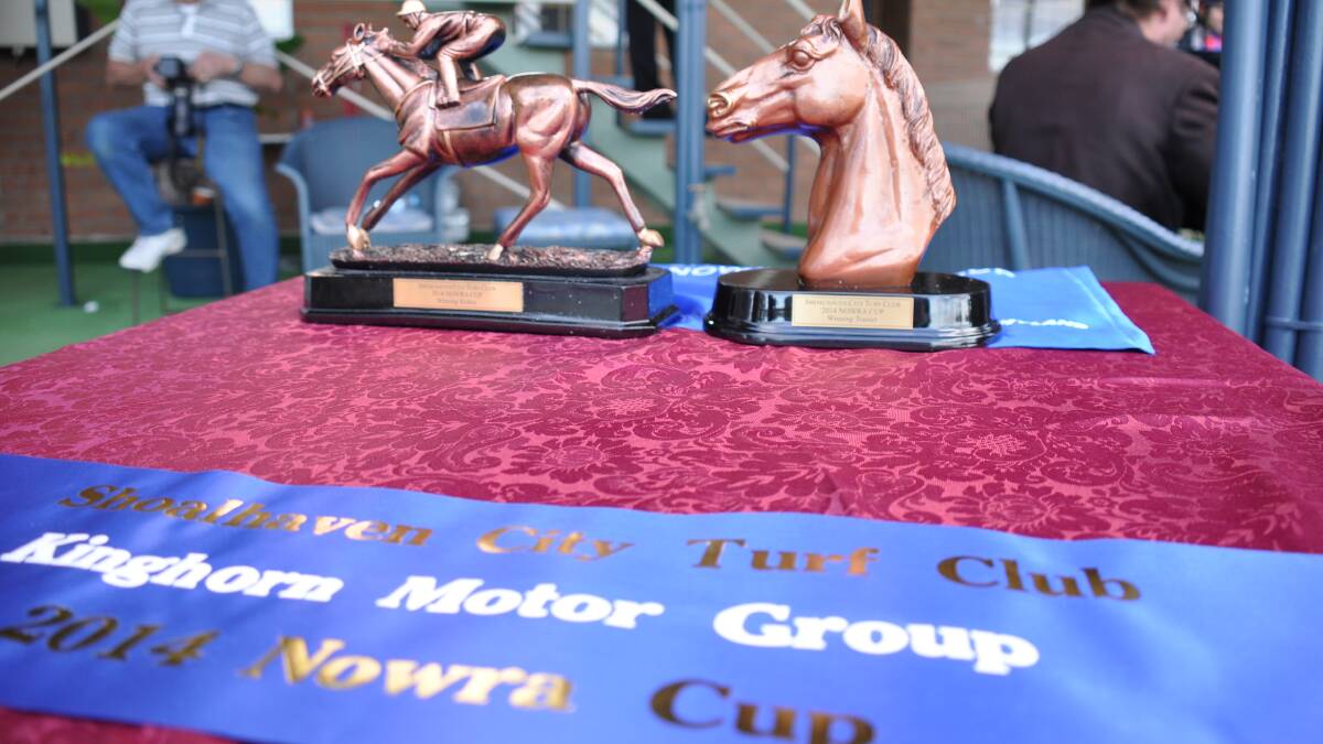 UP FOR GRABS: There was plenty on offer for the winning 2014 Nowra Cup horse.