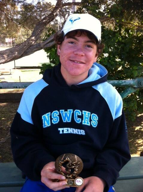 TOO GOOD: Justin Pritchard is the runner-up of the 17 years boys at the Wollongong JDS. 
