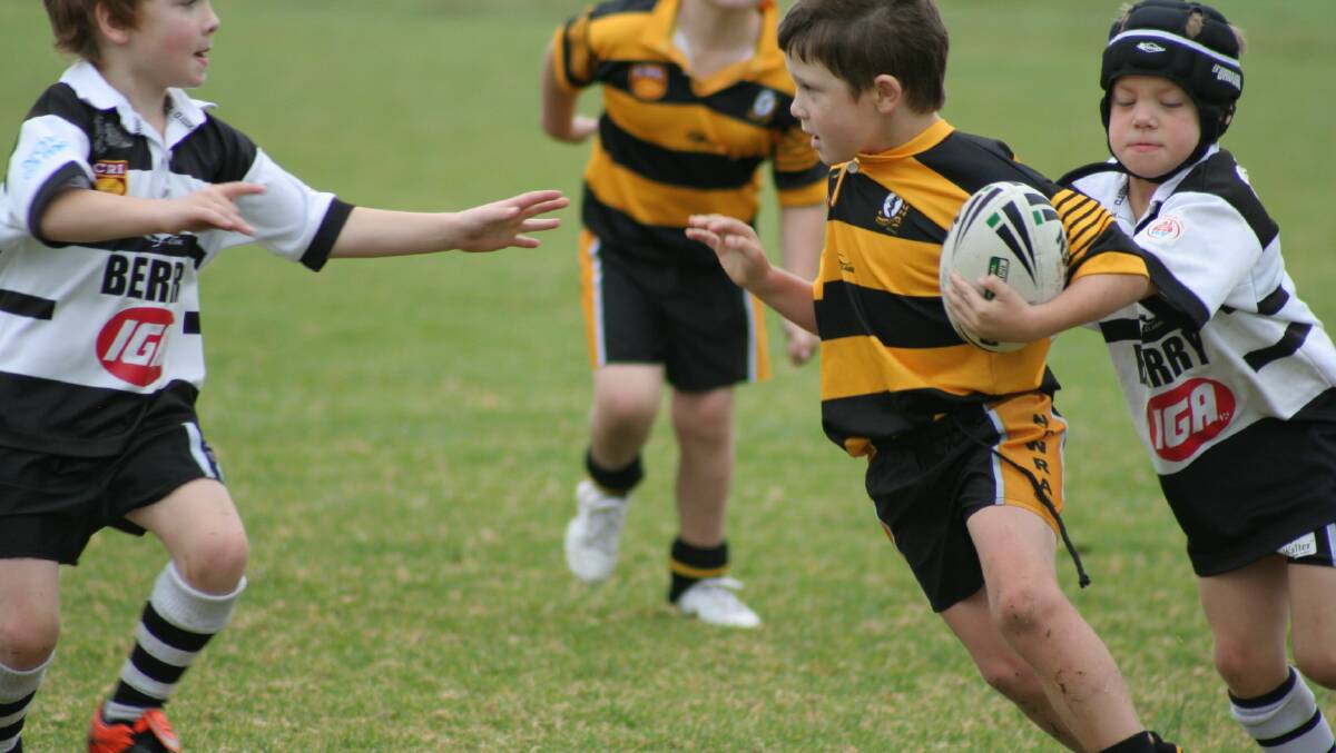 SWIFT: Nowra Warrior Jack Langford in action against Berry in the 2013 season. 