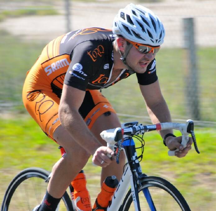WINNER: Nowra Velo Club road champion Tristan Ward races away for the club’s 53 kilometre handicap event on Sunday.
