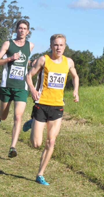 GO FOR GOLD: Arron Spiessberger-Parker was successful in the under 20s team section of the NSW State road relays. 