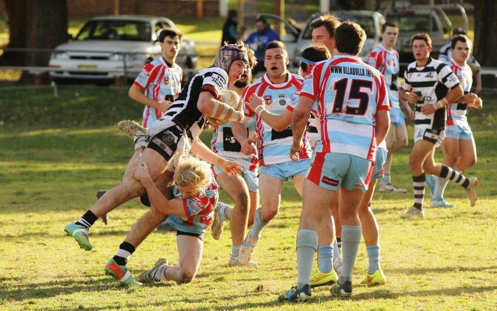 CENTRAL ROLE: Second rower Bryce Rutherford played centre against Milton-Ulladulla, to cover for the injured Lloyd Sharpe. Photo: PAUL DAVIDSON 