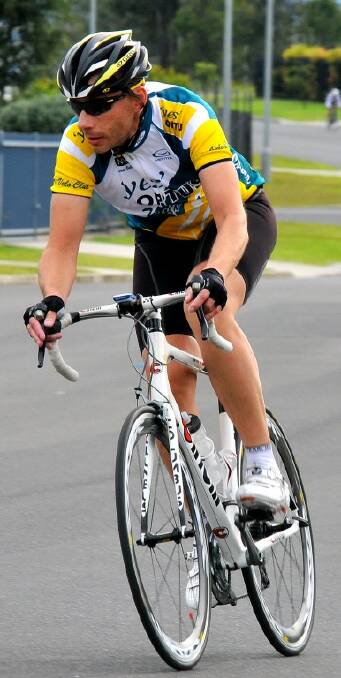 WINNING TEAM: Chris Harrison from Optus Nowra team storms ahead to take out C gade. 