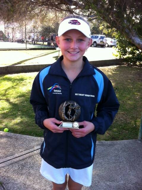 GUN PLAYER: Sophie Phillips is the winner of the 13 years girls at the Wollongong JDS. 
