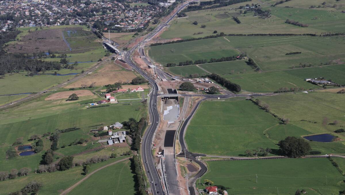 New northbound lanes have opened on the Gerringong highway upgrade.