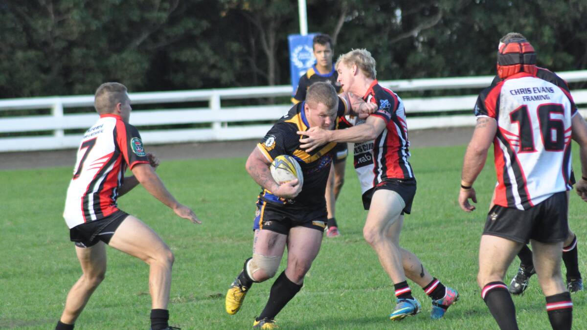 HANDFUL:  Zac Kershaw terrorised Jamberoo by scoring four tries last week and will be hoping for another big game when they take on the in-form Kiama Knights on Sunday. Photo: PATRICK FAHY  