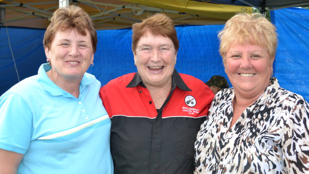 Country singers Carol Wood, Glenda Bain and Jenny Rancis from Sanctuary Point will sing their hearts out at the Terara Country Music Campout on Saturday.