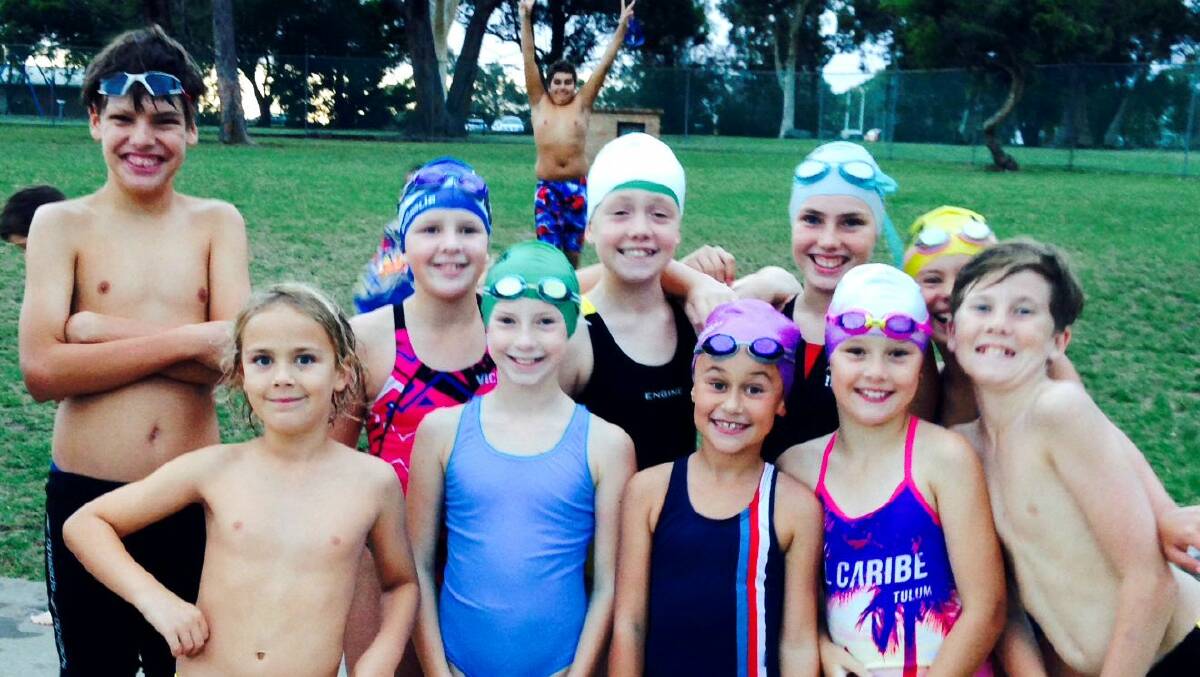 HAPPY DAYS: There was a lot of team spirit and fun at Nowra Swimming Club last Thursday night.