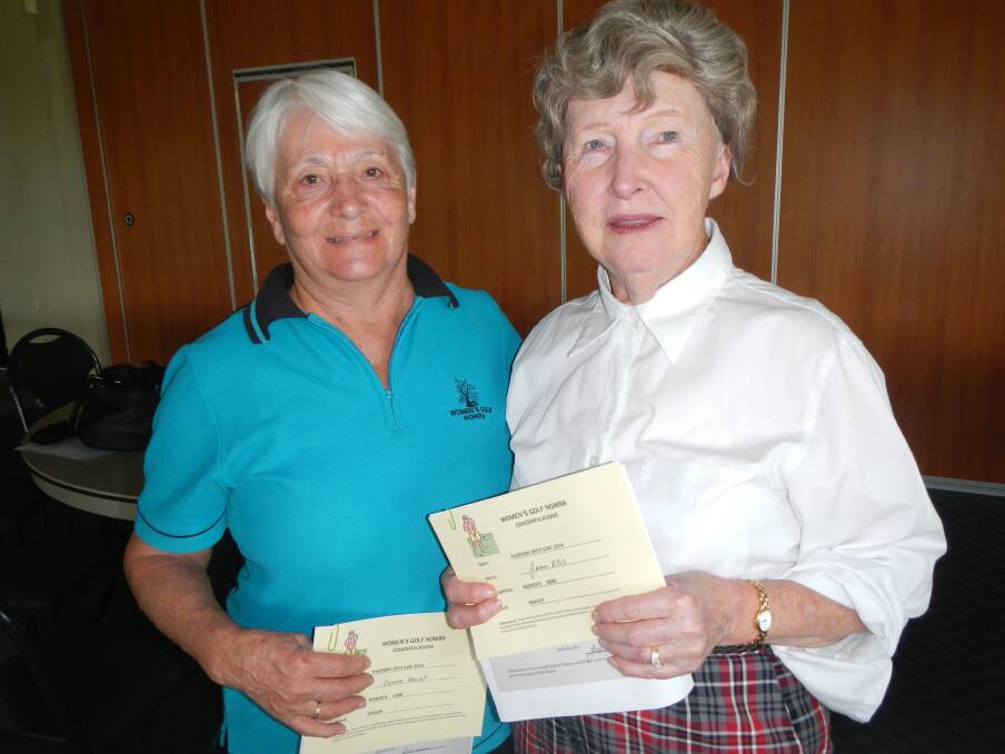 GREAT PARTNERSHIP: Donna Hewat and Jean Ellis, winners of the NSW 2BBB Classic.