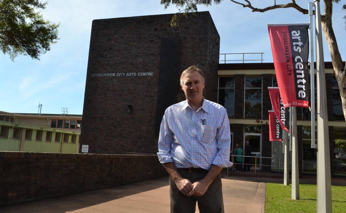 WELCOME: Shoalhaven City Arts Centre welcomes its new art and culture manager Bruce Tindale this week.