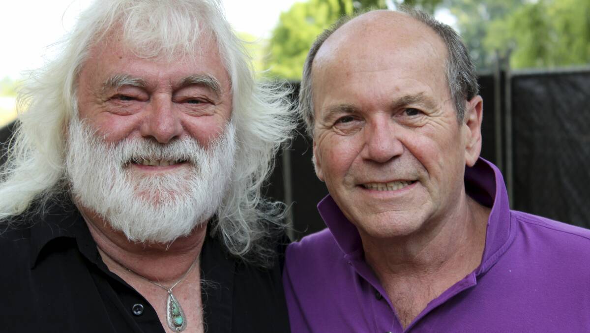 AUSSIE ICONS: Brian Cadd and Glenn Shorrock will perform together this Friday.