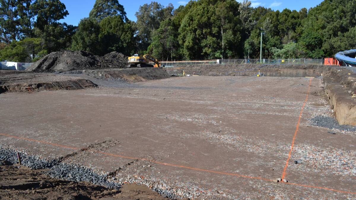 Work is progressing on the new $7 million Nowra pool, with the outline of the new pool now clearly visible. Despite hopes it may be open for the start of this year’s swimming season, the complex isn’t expected to be open until February next year.