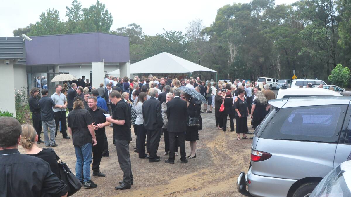 NOWRA: Hundreds of mourners turned out to farewell “loveable larrikin” Ken Frank ‘Wilko’ Wilkinson at Nowra City Church on Wednesday morning. Mr Wilkinson died in a gyrocopter crash on March 16.