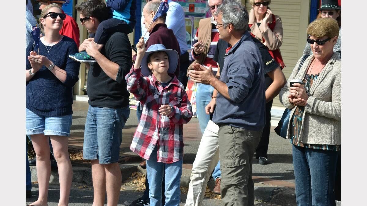 Children and adults alike look forward to the 2014 Berry Anzac Day march.