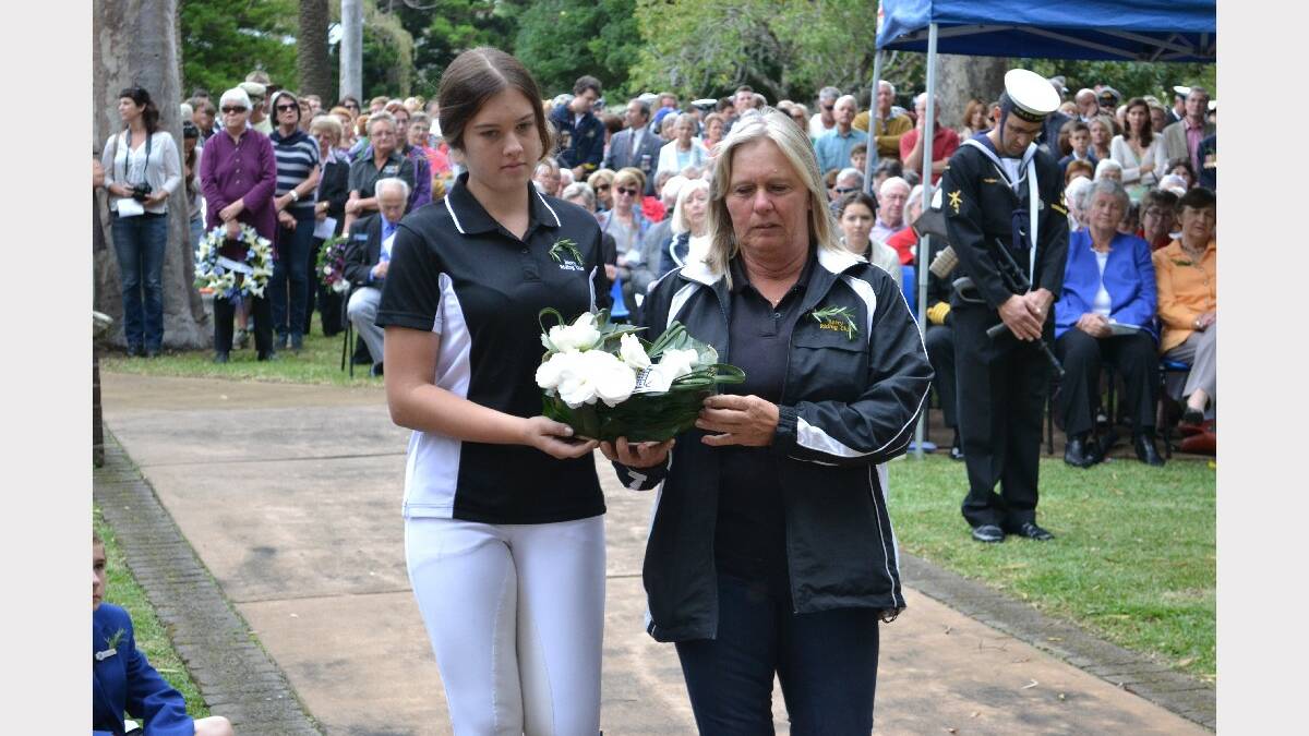 A wreath is laid for Berry Riding Club.