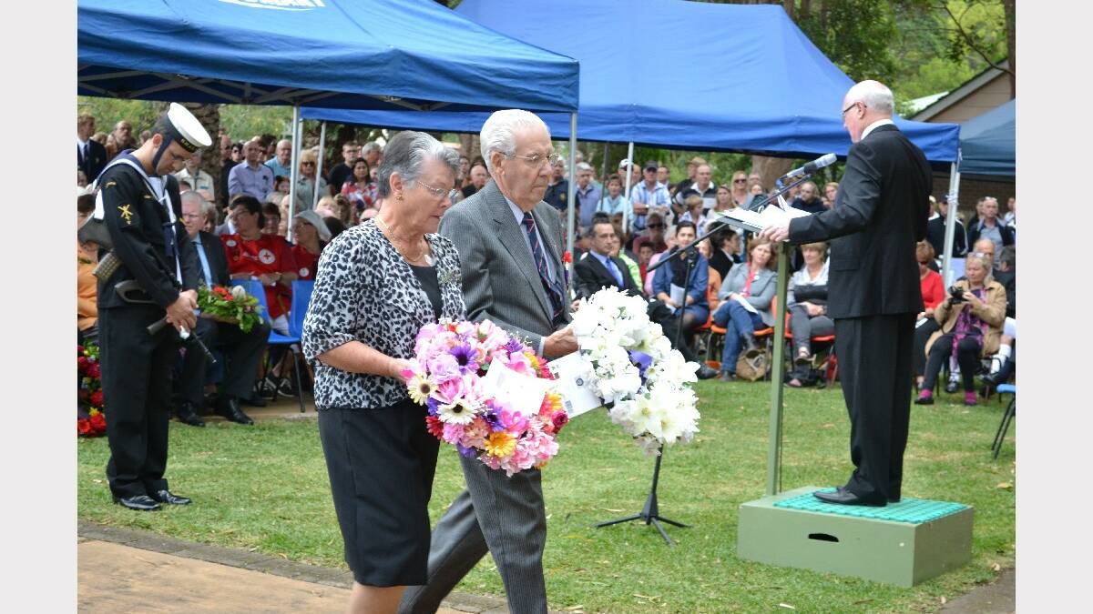 Wreaths are laid on behalf of Berry RSL sub-branch and the women’s auxiliary.