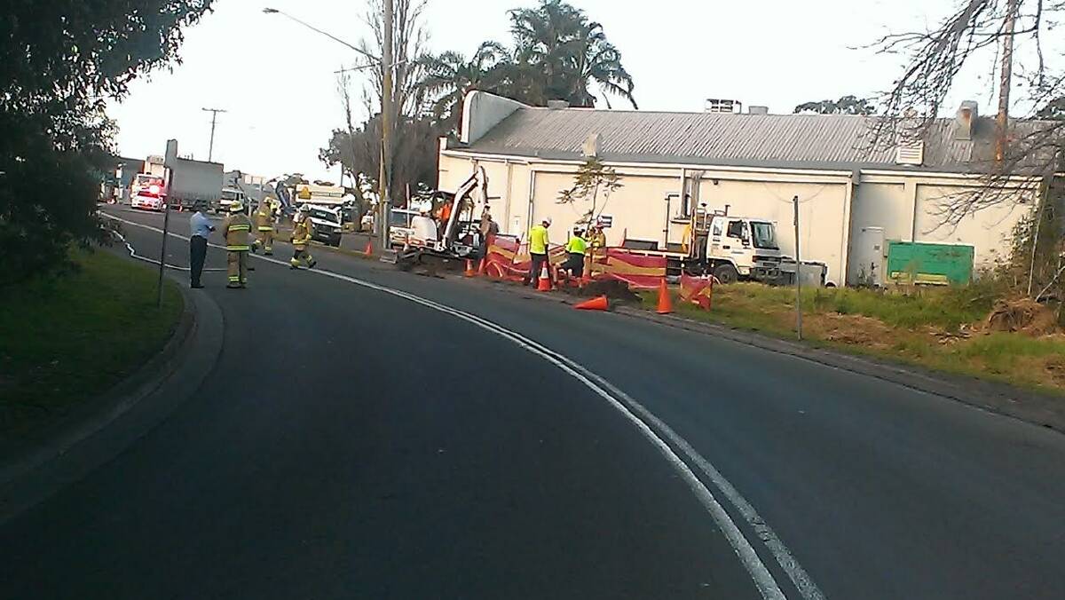 Gas leak in Bomaderry