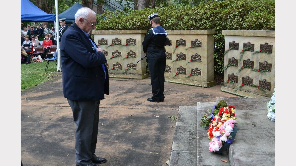 A wreath is laid for the Shoalhaven National Service Association.