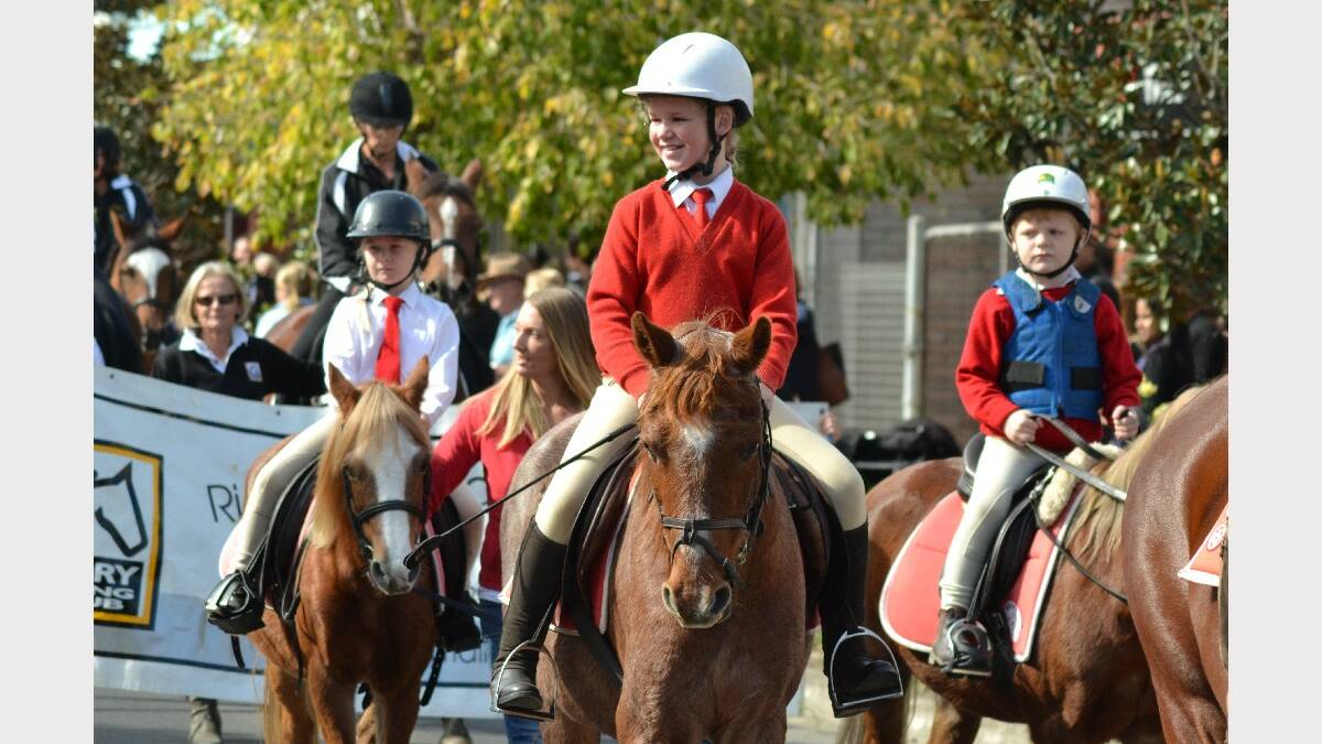 Berry Pony Club at the 2014 Berry Anzac Day march.