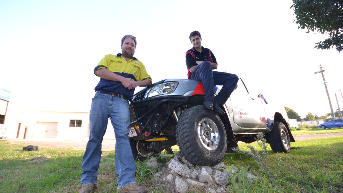 ROUGH RIDERS: Tom Dixon and Nick Peters won this year’s Condobolin 750 rally.