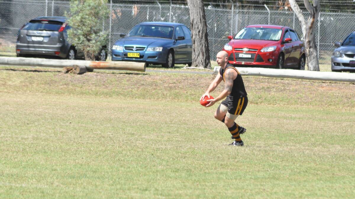 IN CHARGE: Bomaderry Tigers’ Matt Case worked over-time in defence at the Tom Smith Knockout last weekend. Photo: PATRICK FAHY