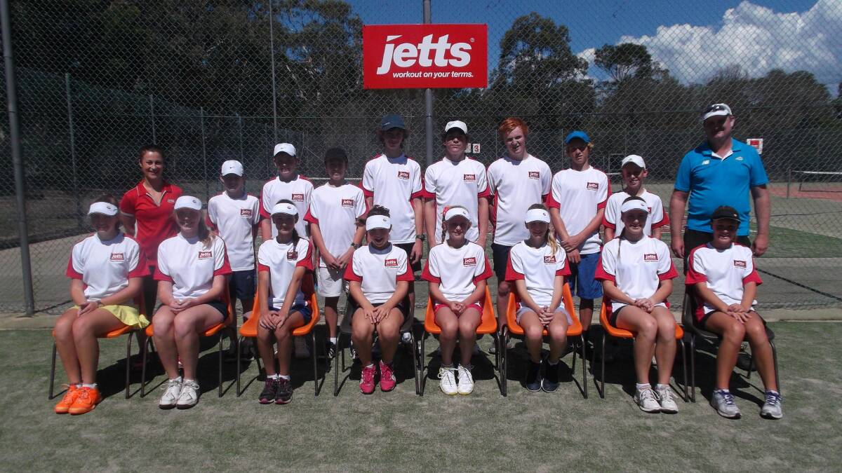 GREAT COMPETITION: The Jetts Superchallenge Group after the hard fought games last weekend.