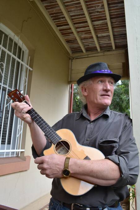 ON SONG: Martin Fairweather, along with fellow members of the Nowra Ukulele Movement, has produced a song about the Bum Tree on Gerroa Road.