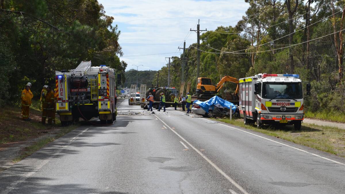 TRAGIC: A head-on collision along The Wool Road at Worrowing Heights has taken a Sanctuary Point man’s life. Photo: LEA HAWKINS