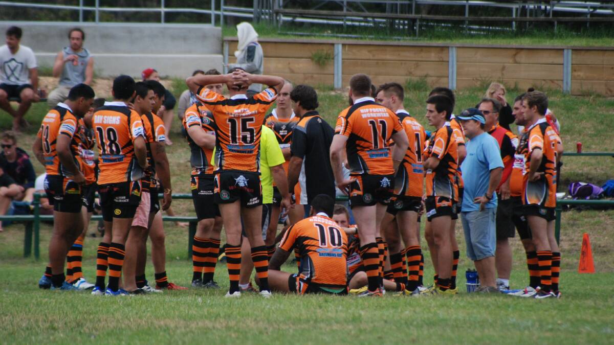 OUT FOR THE SEASON: The Batemans Bay Tigers were in action in a trial game last weekend against West Belconnen before their withdrawal from the competition on Wednesday.