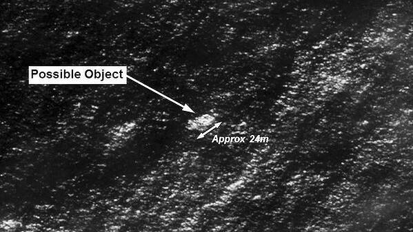 Satellite imagery provided to Australian Maritime Safety Authority of objects that may be possible debris of the missing Malaysia Airlines Flight MH370. Photo: Supplied 
