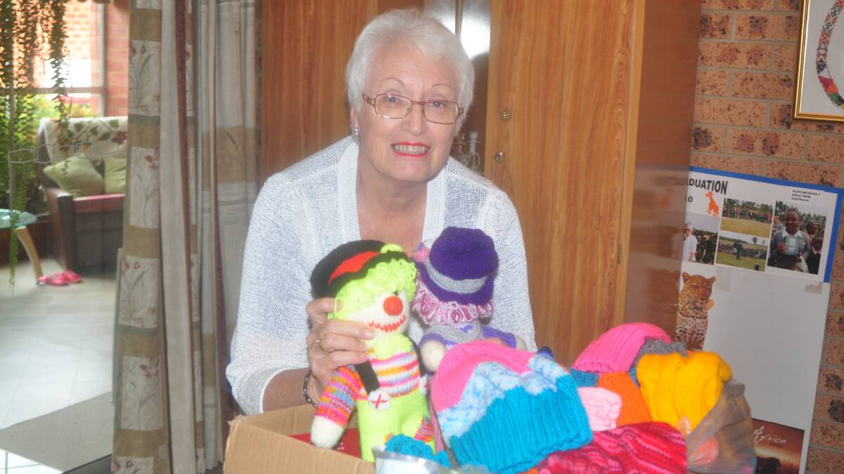 GIFTS: Rhonda Moore already has many presents to give to the Angaine School students in Kenya when she visits them in July.