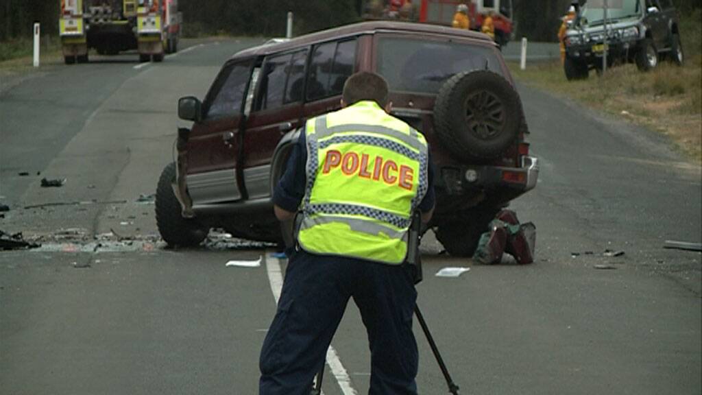 CARNAGE: Peter Barclay was affected by ice when he was driving this vehicle and veered onto the wrong side of Culburra Road, killing himself and popular local man Scott Morrison.