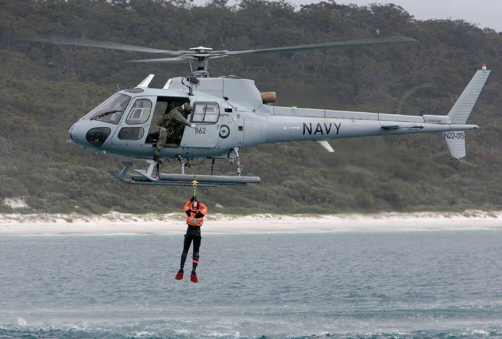 SMALL BUT TOUGH: The 723 Squadron Squirrel helicopters at HMAS Albatross have celebrated their 30th anniversary.
