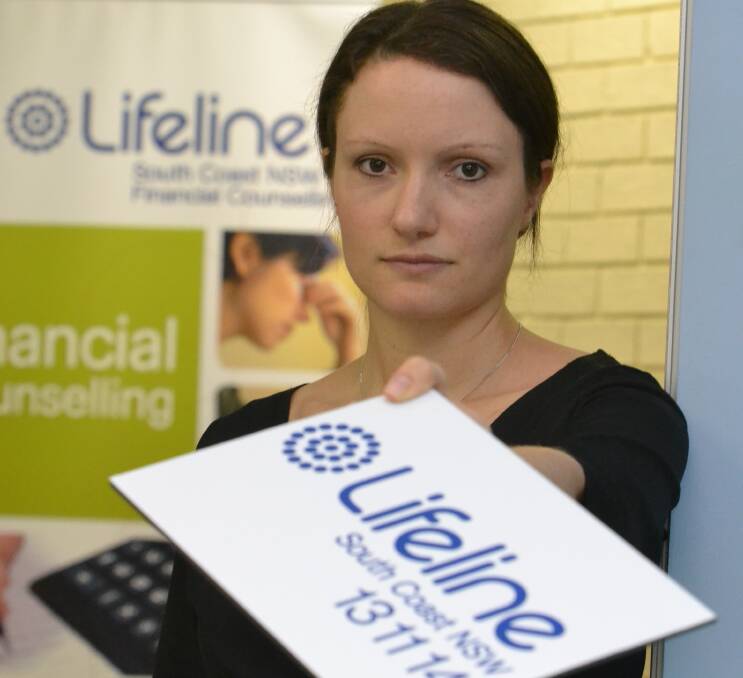 SUPPORT: Lifeline telephone crisis support co-ordinator Fiona Berry encourages people who need help or who know someone who needs help to phone Lifeline South Coast on 131114.