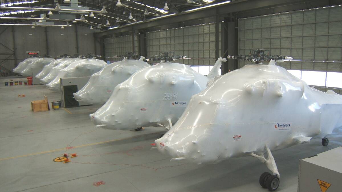 PHOENIX RISES: The company that shrink-wrapped 10 Super Seasprite helicopters in 2008 and eight Sea King helicopters in March this year, recently marked a decade in business after rising from the ashes.