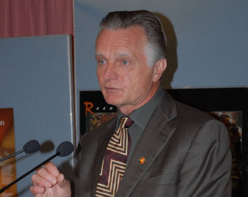 GUEST APPEARANCE: Former 60 Minutes journalist Jeff McMullen speaks during a visit to the Shoalhaven for Reconciliation Week in 2010. Mr McMullen will return to Nowra on Sunday to launch the Aboriginal Youth Engagement Strategy.
