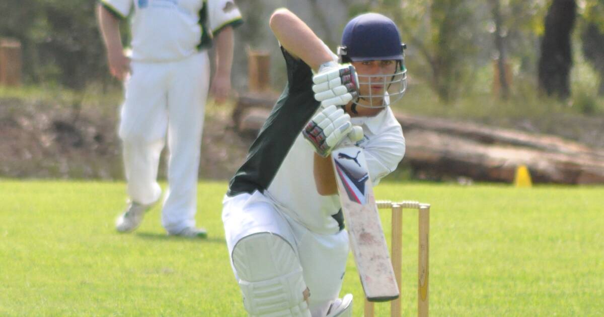 GREAT INNINGS: Lachlan Butfield led the way for Nowra Green by smashing 157 against Shoalhaven Ex-Servicemen. Photo: PATRICK FAHY