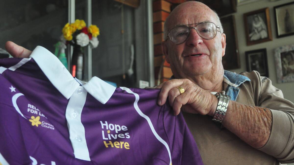 HOPE: Jim Boatswain is ready for the weekend’s Shoalhaven Nowra Relay for Life.