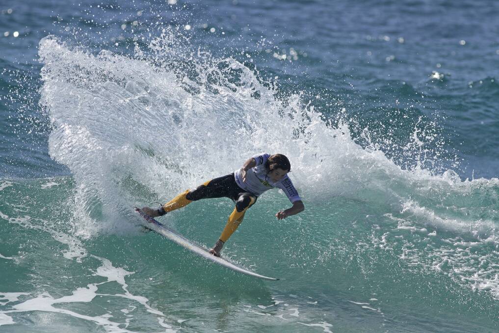 GREAT EXPERIENCE: Riley Watson (Currarong) takes part in the weekend’s Kiama Subway Summer Surf Series. Photo ETHAN SMITH/SNSW