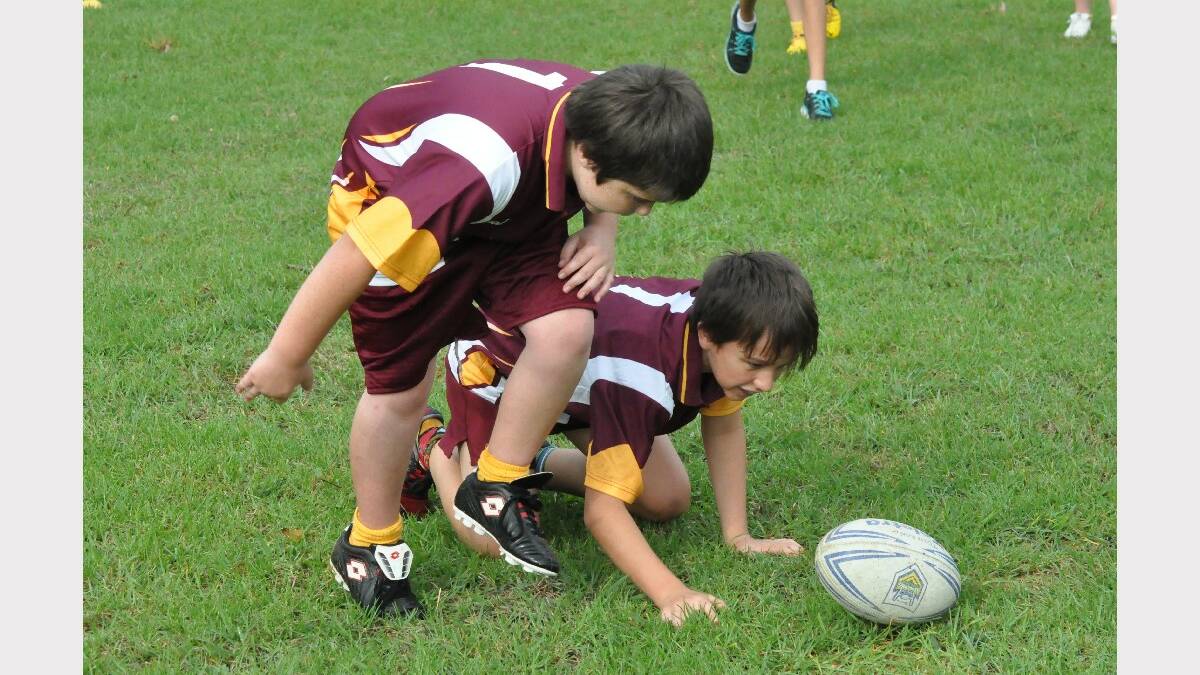 FOOTY TIME: Rugby league players from the Bay and Basin take part in a recent competition. Call 4421 9123 for photo orders.