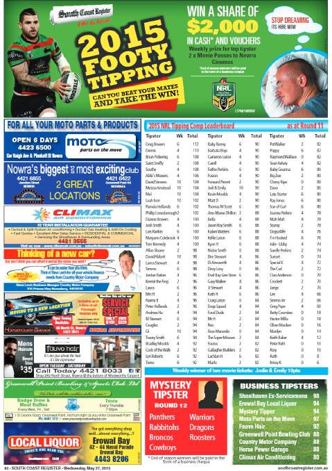Footy Tipping Round 11