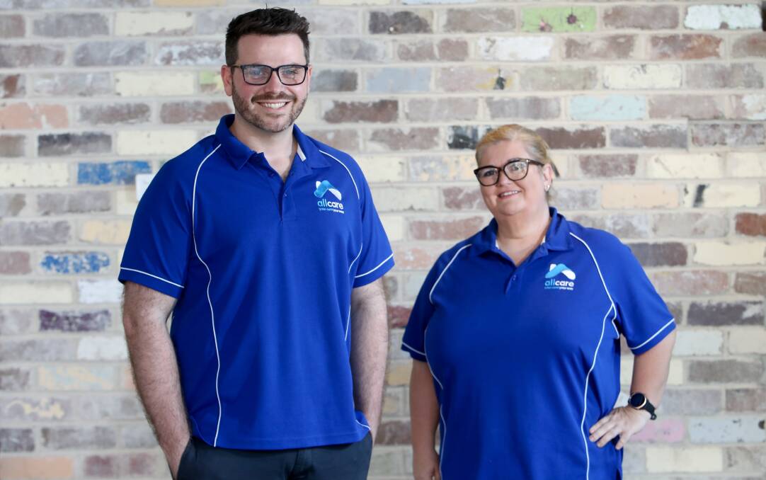 Growing business: allcare founders Christopher Murphy and Deanna Maunsell are employing more staff and helping more people age in their homes by doing things differently. Picture: Adam McLean. 