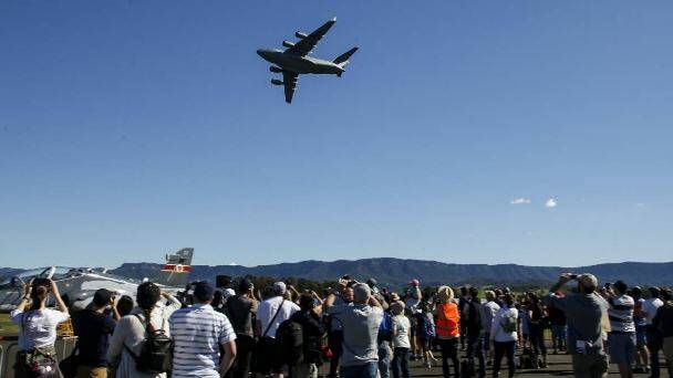 A scene from the 2019 Wings Over Illawarra. Picture: Anna Warr
