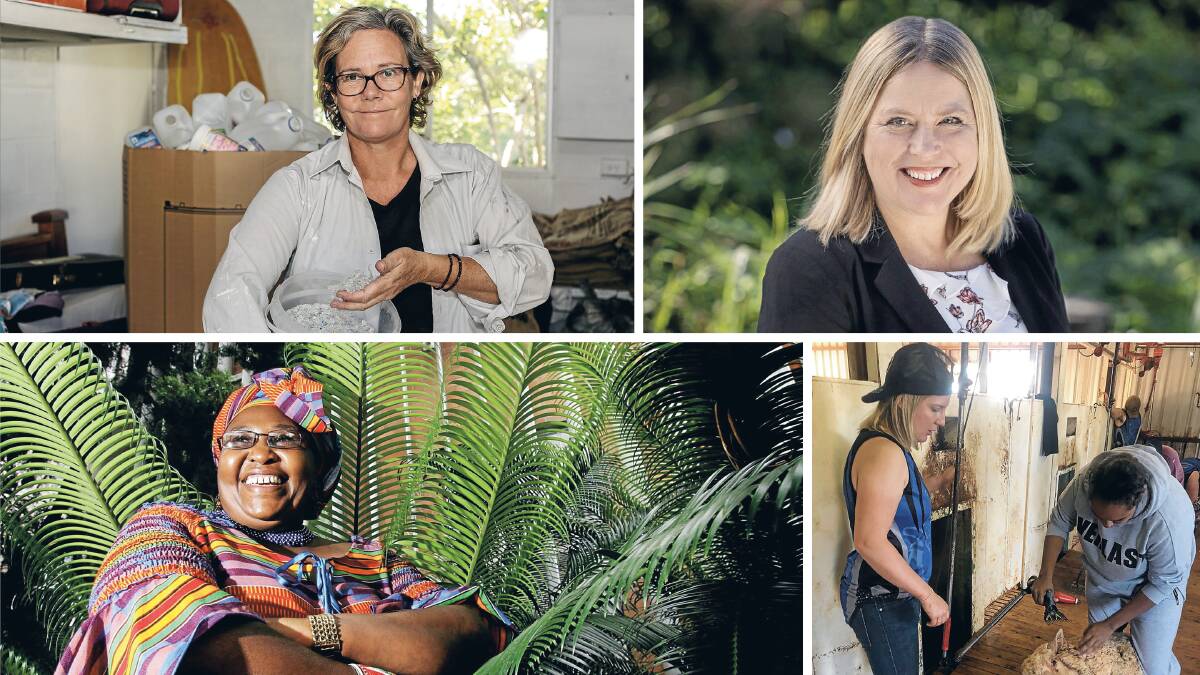 The NSW nominees for Local Hero of 2021: clockwise from top left, Louise Hardman, Suzanne Hopman, Lana Masterson and Rosemary Kariuki.