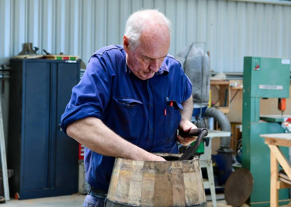 FELL IN: Dave Schmeider fell into cooperage when he finished school. He put his name down for a trade with employment services and soon after started an apprenticeship with Bundaberg Rum in Queensland. 