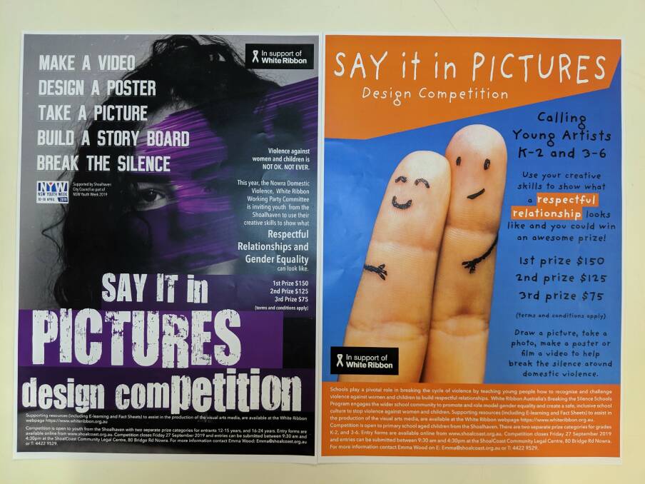 ENTER: The posters for this year's Say it in Pictures competition.