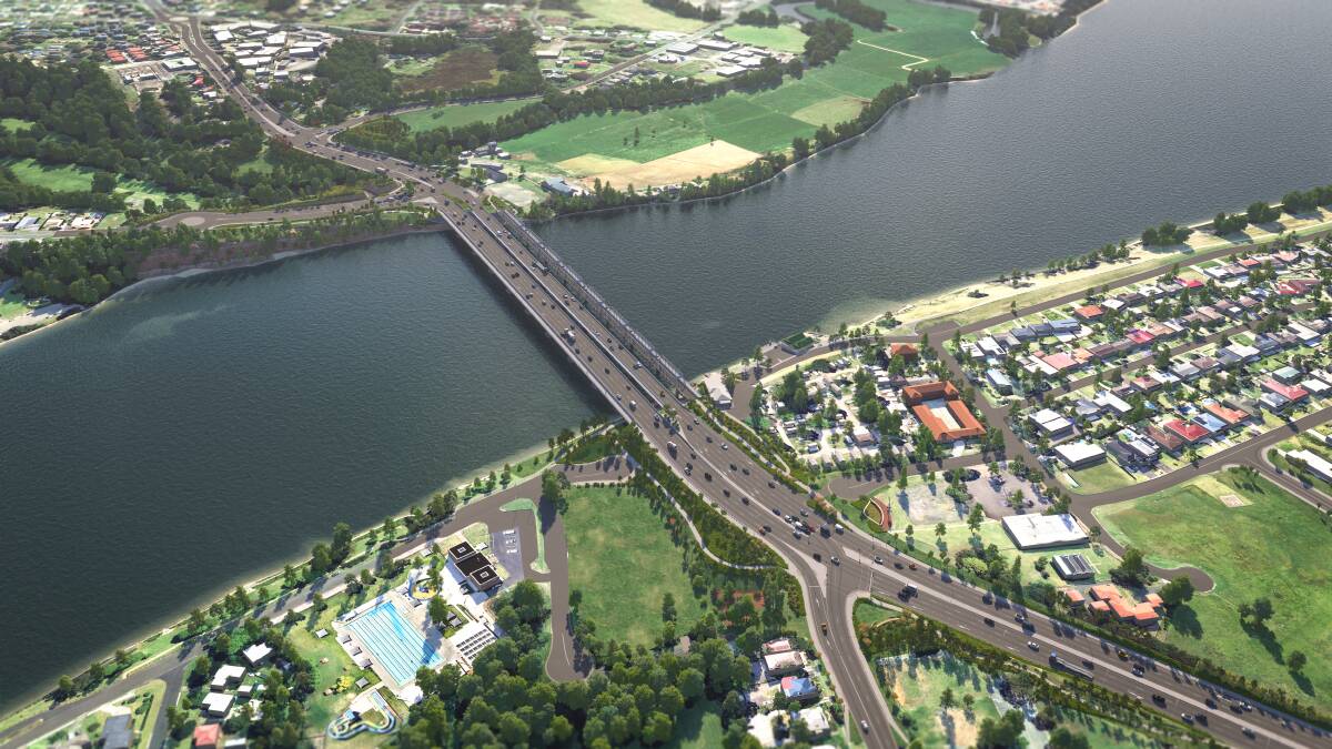 A still from an animated video of the new Shoalhaven River crossing. Picture: Transport for NSW