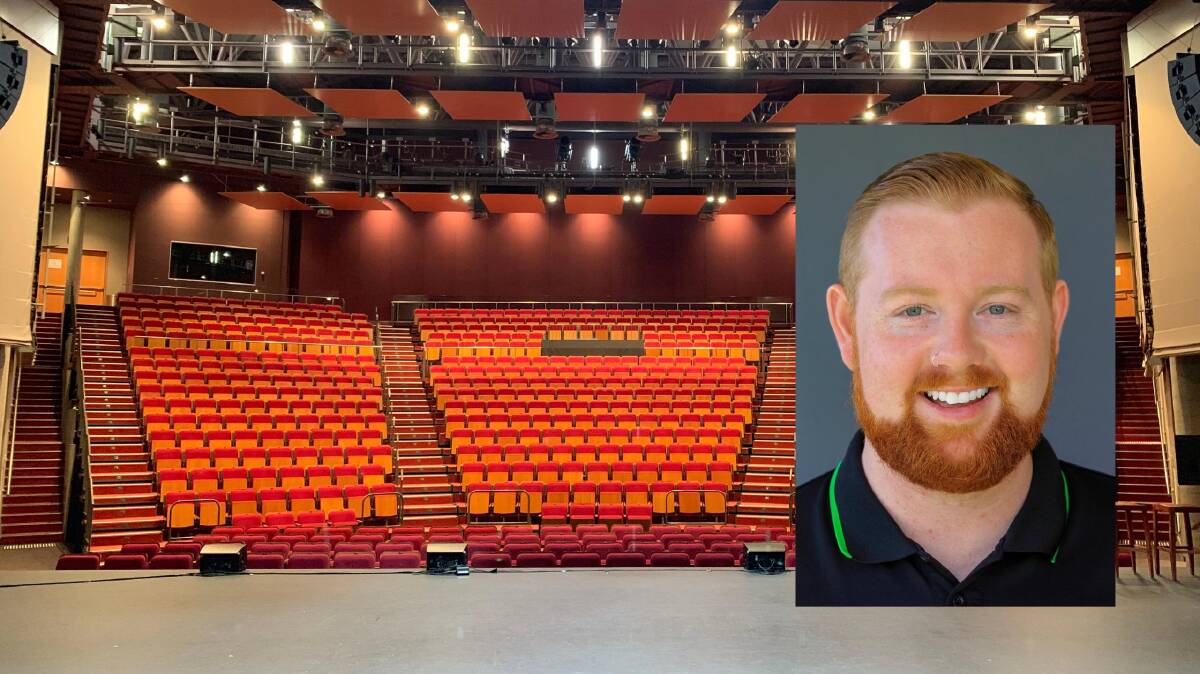 Shoalhaven Entertainment Centre. (Inset) The Performing Arts Collective director Benjamin May.