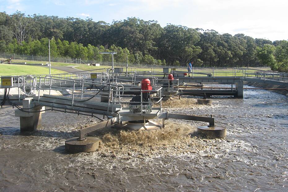 Wastewater treatment plant in the Shoalhaven. Photo: Shoalhaven Water.