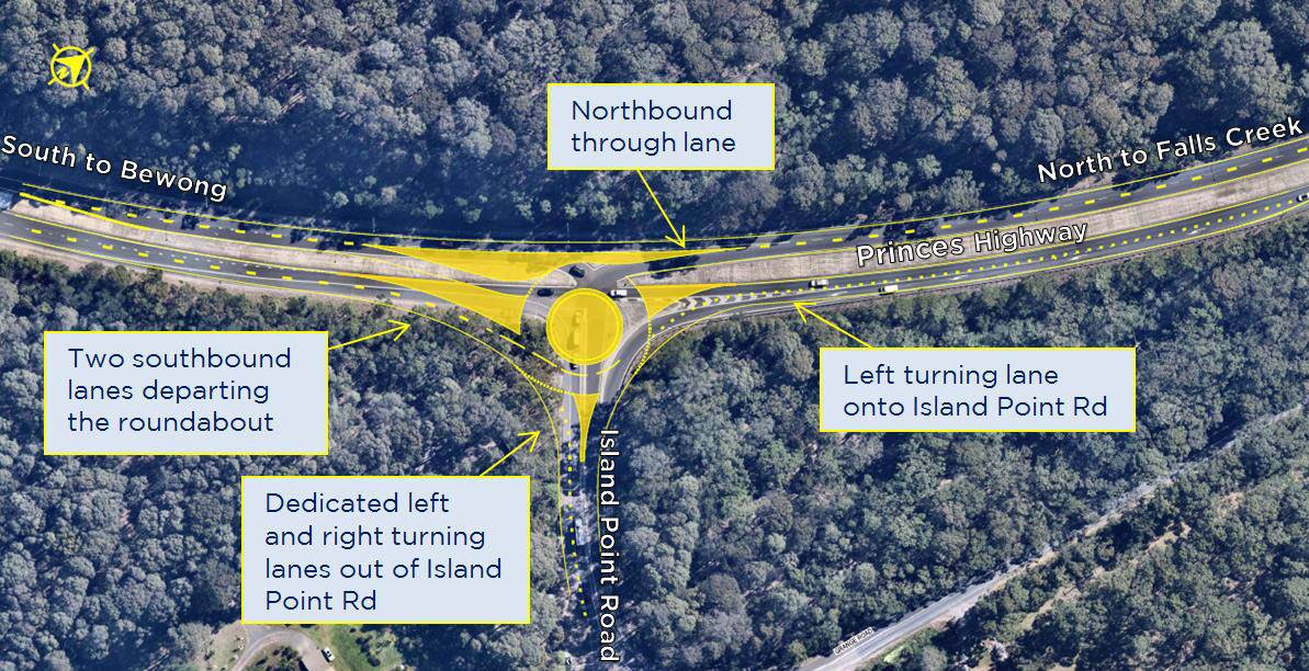 Island Point Road to close on Sunday night for intersection upgrade